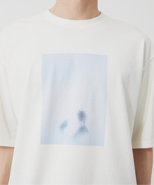 PUBLIC TOKYO（パブリックトウキョウ）の「FOGGY　TEE /夏服/クラフィックT/プリントT/アートT/洗濯可/コットン100%（Tシャツ/カットソー・メンズ・ブラック/ホワイト・1/2）」の7枚目の写真