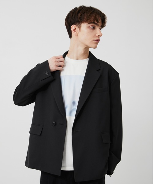 PUBLIC TOKYO（パブリックトウキョウ）の「FOGGY　TEE /夏服/クラフィックT/プリントT/アートT/洗濯可/コットン100%（Tシャツ/カットソー・メンズ・ブラック/ホワイト・1/2）」の6枚目の写真