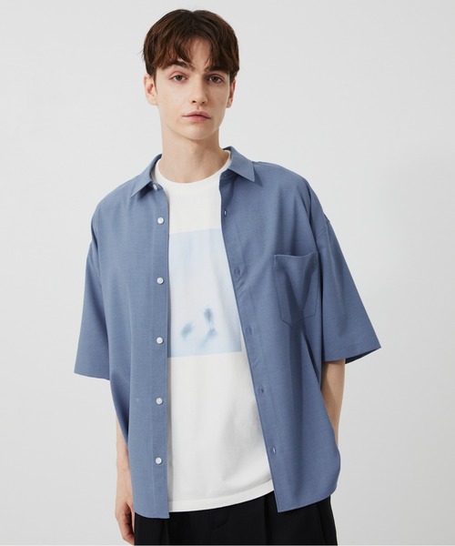 PUBLIC TOKYO（パブリックトウキョウ）の「FOGGY　TEE /夏服/クラフィックT/プリントT/アートT/洗濯可/コットン100%（Tシャツ/カットソー・メンズ・ブラック/ホワイト・1/2）」の5枚目の写真