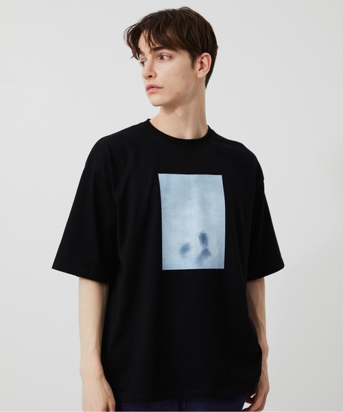 PUBLIC TOKYO（パブリックトウキョウ）の「FOGGY　TEE /夏服/クラフィックT/プリントT/アートT/洗濯可/コットン100%（Tシャツ/カットソー・メンズ・ブラック/ホワイト・1/2）」の14枚目の写真