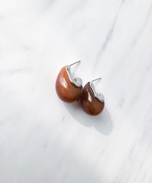 アクリルメタルドロップピアス