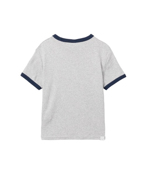 APEE BY A BATHING APE(エイピーバイアベイシングエイプ)の「PRINT CROP RINGER TEE(Tシャツ/カットソー・レディース・ネイビー/アイボリー/グレー・X-SMALL/SMALL)」の5枚目の写真