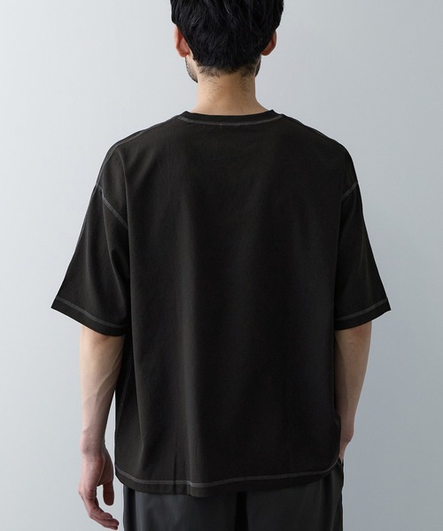 URBAN COLLECTION(アーバンコレクション)の「URBAN COLECTION メッシュ配色オーバーサイズクルーTシャツ(Tシャツ/カットソー・メンズ・グレー/ブラック/ブラウン・S/M/L/XL)」の6枚目の写真