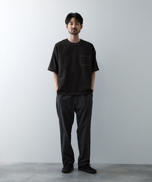 URBAN COLLECTION(アーバンコレクション)の「URBAN COLECTION メッシュ配色オーバーサイズクルーTシャツ(Tシャツ/カットソー・メンズ・グレー/ブラック/ブラウン・S/M/L/XL)」の7枚目の写真