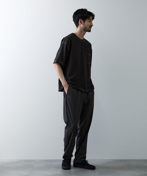 URBAN COLLECTION(アーバンコレクション)の「URBAN COLECTION メッシュ配色オーバーサイズクルーTシャツ(Tシャツ/カットソー・メンズ・グレー/ブラック/ブラウン・S/M/L/XL)」の8枚目の写真