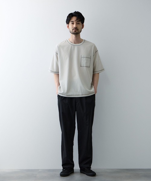URBAN COLLECTION(アーバンコレクション)の「URBAN COLECTION メッシュ配色オーバーサイズクルーTシャツ(Tシャツ/カットソー・メンズ・グレー/ブラック/ブラウン・S/M/L/XL)」の10枚目の写真