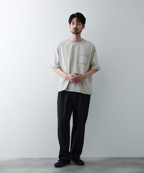 URBAN COLLECTION(アーバンコレクション)の「URBAN COLECTION メッシュ配色オーバーサイズクルーTシャツ(Tシャツ/カットソー・メンズ・グレー/ブラック/ブラウン・S/M/L/XL)」の11枚目の写真