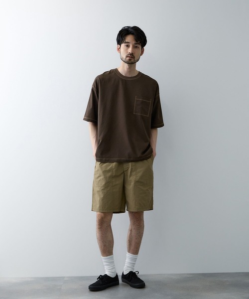URBAN COLLECTION(アーバンコレクション)の「URBAN COLECTION メッシュ配色オーバーサイズクルーTシャツ(Tシャツ/カットソー・メンズ・グレー/ブラック/ブラウン・S/M/L/XL)」の13枚目の写真