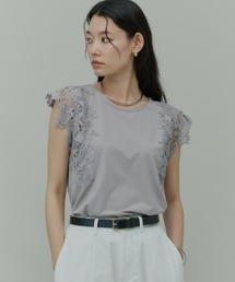 libelle more | ショルダーレースカットトップス(Tシャツ/カットソー)