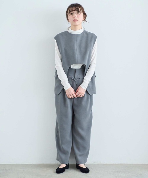 I am I in fact...(アイアムアイインファクト)の「RAT VEST(ベスト・レディース・グレー/ブラック・FREE)」の16枚目の写真