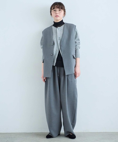 I am I in fact...(アイアムアイインファクト)の「RAT VEST(ベスト・レディース・グレー/ブラック・FREE)」の12枚目の写真