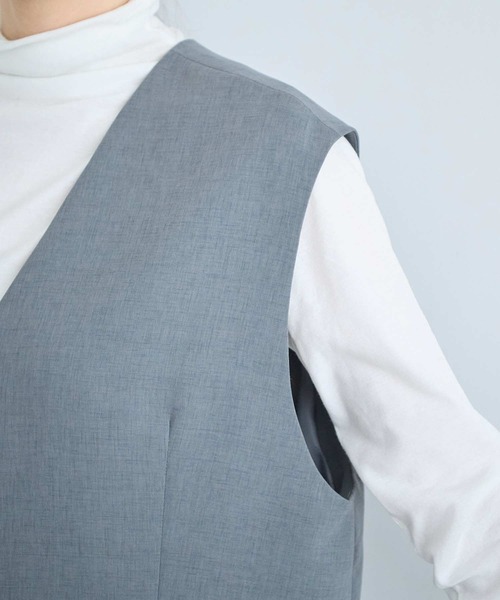 I am I in fact...(アイアムアイインファクト)の「RAT VEST(ベスト・レディース・グレー/ブラック・FREE)」の22枚目の写真