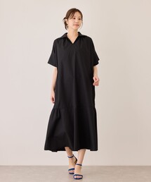 シャツティアードワンピース