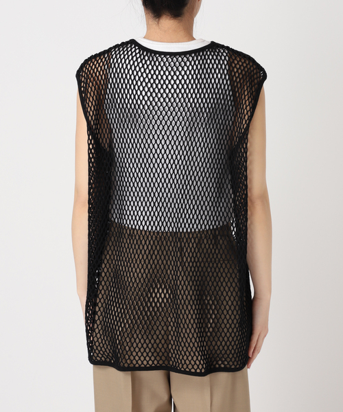 CITYSHOP(シティーショップ)の「COTTON MESH TANK TOP:カットソー(Tシャツ/カットソー・レディース・ブラック/ベージュ・FREE)」の19枚目の写真