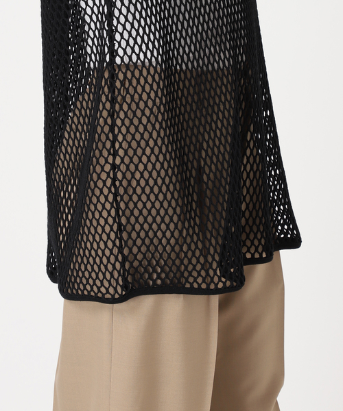 CITYSHOP(シティーショップ)の「COTTON MESH TANK TOP:カットソー(Tシャツ/カットソー・レディース・ブラック/ベージュ・FREE)」の22枚目の写真