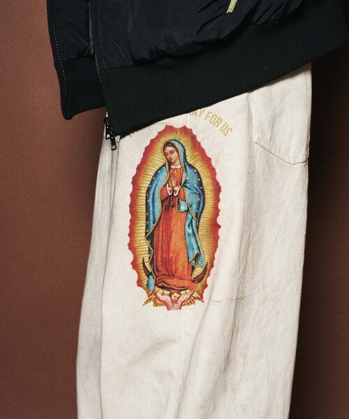 Subciety(サブサエティ)の「Faded madonna denim pants(デニムパンツ・メンズ・ホワイト/ブラック・X-SMALL/SMALL/MEDIUM/LARGE/X-LARGE)」の17枚目の写真