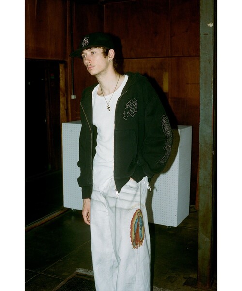 Subciety(サブサエティ)の「Faded madonna denim pants(デニムパンツ・メンズ・ホワイト/ブラック・X-SMALL/SMALL/MEDIUM/LARGE/X-LARGE)」の19枚目の写真