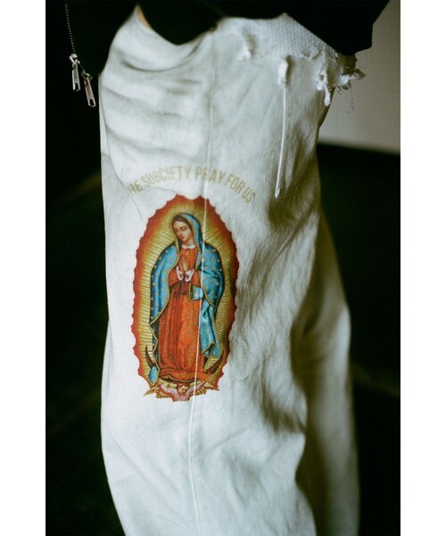 Subciety(サブサエティ)の「Faded madonna denim pants(デニムパンツ・メンズ・ホワイト/ブラック・X-SMALL/SMALL/MEDIUM/LARGE/X-LARGE)」の21枚目の写真