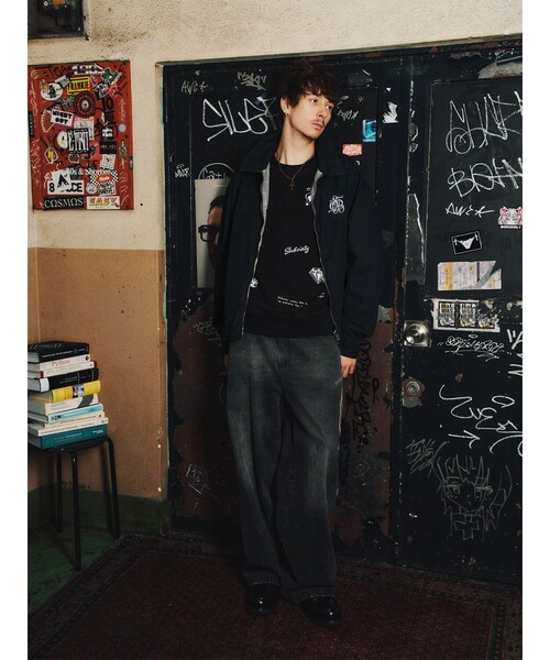 Subciety(サブサエティ)の「Faded madonna denim pants(デニムパンツ・メンズ・ホワイト/ブラック・X-SMALL/SMALL/MEDIUM/LARGE/X-LARGE)」の9枚目の写真
