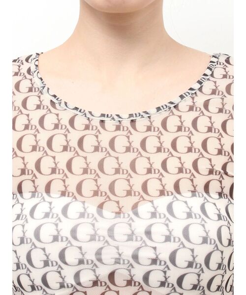 GYDA（ジェイダ）の「GYDA SHEER BODY SUIT（Tシャツ/カットソー・レディース・ブラック/オフホワイト・FREE）」の18枚目の写真