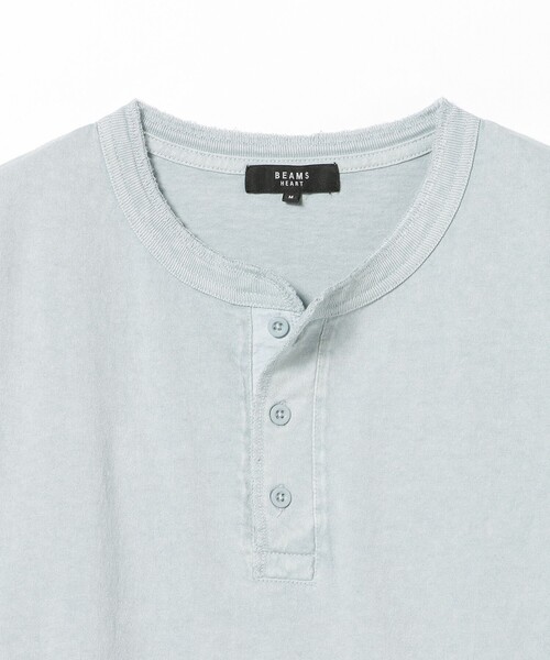 BEAMS HEART(ビームスハート)の「【8/6値下げ】コットン天竺 ヘンリーネック カットソー(Tシャツ/カットソー・メンズ・ブラウン/サックスブルー・SMALL/MEDIUM/LARGE)」の15枚目の写真