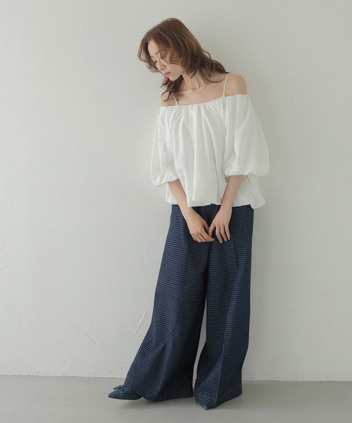CLEIO(クレイオ)の「【CLEIO】2WAYバルーンドレープブラウス 2WAY BALLOON DRAPE BLOUSE(Tシャツ/カットソー・レディース・アイボリー/ライトブルー/ブラック・FREE)」の18枚目の写真