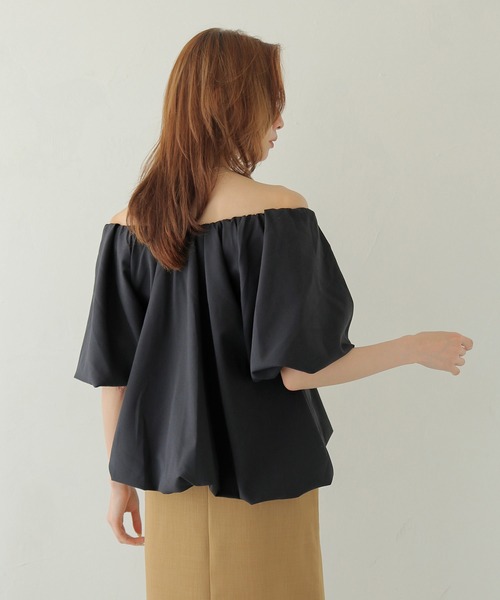 CLEIO(クレイオ)の「【CLEIO】2WAYバルーンドレープブラウス 2WAY BALLOON DRAPE BLOUSE(Tシャツ/カットソー・レディース・アイボリー/ライトブルー/ブラック・FREE)」の22枚目の写真