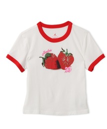 JORDAN BRAND AS W J STRWBY RINGER TEE / ジョーダン ブランド ウィメンズ STRWBY RINGER S/S Tシャツ/NIKE【SP】