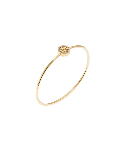 TORY BURCH(トリーバーチ)の「アイコン パヴェ ヒンジ ブレスレット(バングル/リストバンド・レディース・ゴールド・MEDIUM/SMALL)」の2枚目の写真