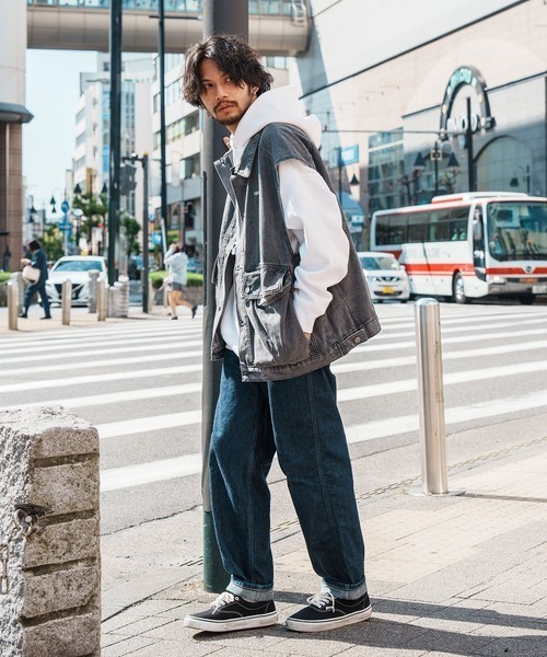 Leyline(レイライン)の「【Leyline】Denim wash vest(ベスト・メンズ・ブルー/ブラック・FREE)」の5枚目の写真
