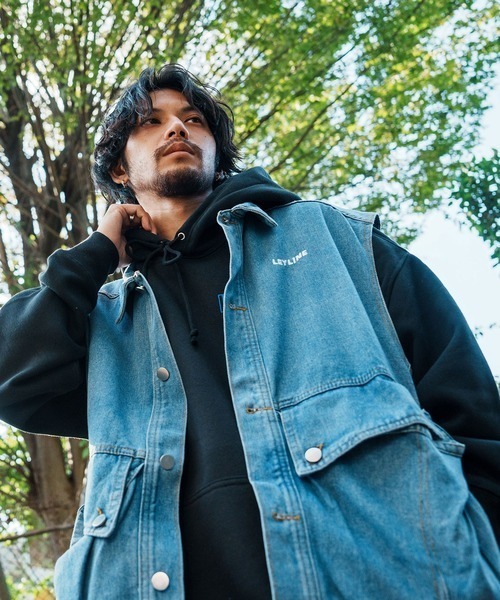 Leyline(レイライン)の「【Leyline】Denim wash vest(ベスト・メンズ・ブルー/ブラック・FREE)」の9枚目の写真