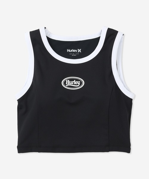 Hurley (ハーレー)の「【Hurley:ハーレー】レディーススイムウェアトップス タンクトップタイプ水着 取り外し可能パッド付 PIPING SWIMWEAR TOP(水着・レディース・ブルー/ブラック/カーキブラウン/ピンク・MEDIUM/LARGE/SMALL)」の2枚目の写真