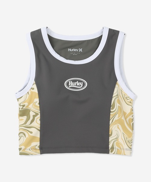 Hurley (ハーレー)の「【Hurley:ハーレー】レディーススイムウェアトップス タンクトップタイプ水着 取り外し可能パッド付 PIPING SWIMWEAR TOP(水着・レディース・ブルー/ブラック/カーキブラウン/ピンク・MEDIUM/LARGE/SMALL)」の3枚目の写真
