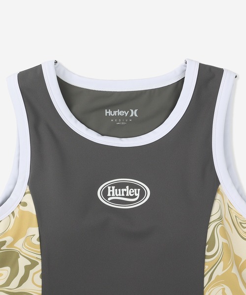 Hurley (ハーレー)の「【Hurley:ハーレー】レディーススイムウェアトップス タンクトップタイプ水着 取り外し可能パッド付 PIPING SWIMWEAR TOP(水着・レディース・ブルー/ブラック/カーキブラウン/ピンク・MEDIUM/LARGE/SMALL)」の9枚目の写真