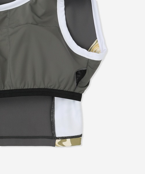 Hurley (ハーレー)の「【Hurley:ハーレー】レディーススイムウェアトップス タンクトップタイプ水着 取り外し可能パッド付 PIPING SWIMWEAR TOP(水着・レディース・ブルー/ブラック/カーキブラウン/ピンク・MEDIUM/LARGE/SMALL)」の10枚目の写真