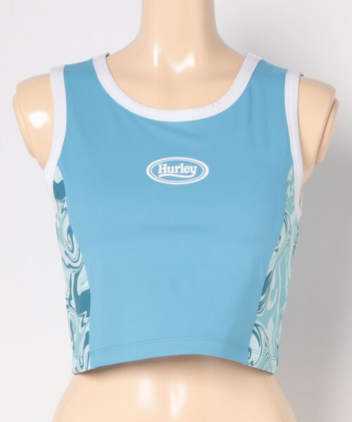 Hurley (ハーレー)の「【Hurley:ハーレー】レディーススイムウェアトップス タンクトップタイプ水着 取り外し可能パッド付 PIPING SWIMWEAR TOP(水着・レディース・ブルー/ブラック/カーキブラウン/ピンク・MEDIUM/LARGE/SMALL)」の19枚目の写真