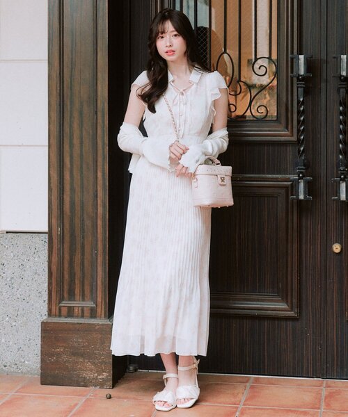 OLIVE des OLIVE（オリーブデオリーブ）の「Aimerianejoieスタッズバニティバッグ（ショルダーバッグ・レディース・サックスブルー/ミント/アイボリー/ピンク/ブラック・FREE）」の17枚目の写真
