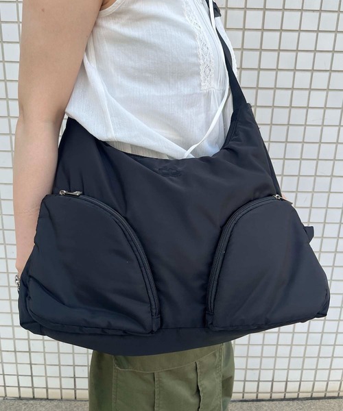 Casselini（キャセリーニ）の「Casselini(キャセリーニ)ラウンドBIGショルダー（ショルダーバッグ・レディース・シルバー/チャコール/アイボリー/ブラック/ピンク/ブルー・FREE）」の10枚目の写真