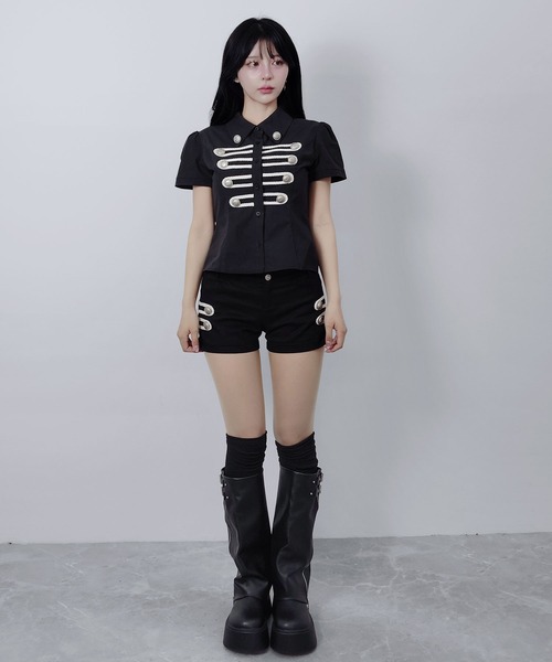FOLLOWIN(フォロウィン)の「【FOLLOWIN MADE】ナポレオンボタンショートパンツ【セットアップ対応】(その他パンツ・レディース・ブラック・SMALL/LARGE/MEDIUM)」の20枚目の写真