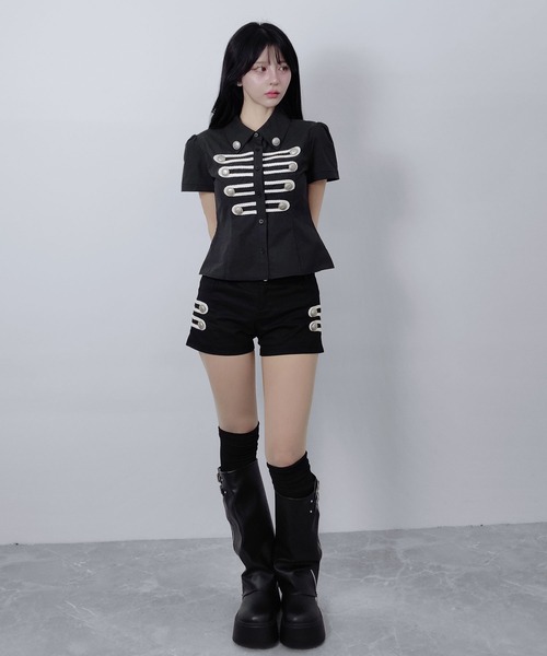 FOLLOWIN(フォロウィン)の「【FOLLOWIN MADE】ナポレオンボタンショートパンツ【セットアップ対応】(その他パンツ・レディース・ブラック・SMALL/LARGE/MEDIUM)」の21枚目の写真