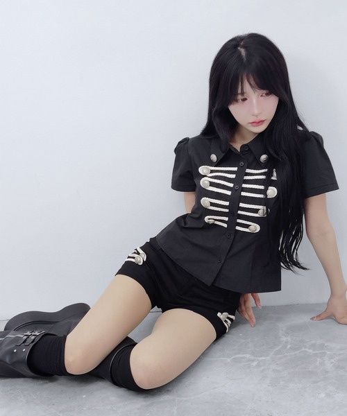 FOLLOWIN(フォロウィン)の「【FOLLOWIN MADE】ナポレオンボタンショートパンツ【セットアップ対応】(その他パンツ・レディース・ブラック・SMALL/LARGE/MEDIUM)」の16枚目の写真