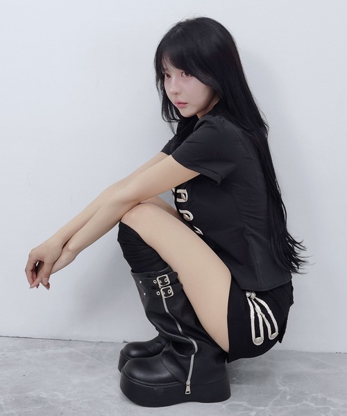 FOLLOWIN(フォロウィン)の「【FOLLOWIN MADE】ナポレオンボタンショートパンツ【セットアップ対応】(その他パンツ・レディース・ブラック・SMALL/LARGE/MEDIUM)」の17枚目の写真