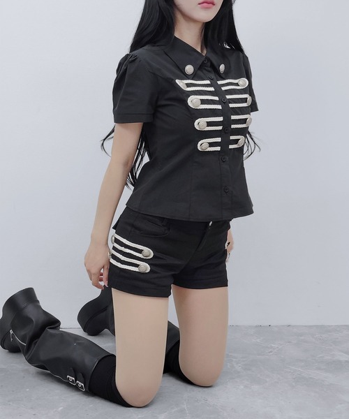 FOLLOWIN(フォロウィン)の「【FOLLOWIN MADE】ナポレオンボタンショートパンツ【セットアップ対応】(その他パンツ・レディース・ブラック・SMALL/LARGE/MEDIUM)」の19枚目の写真