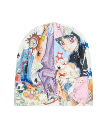 youthbath（ユースバース）の「YB x Oliwa Graphic Knit Beanie（ニットキャップ/ビーニー）」