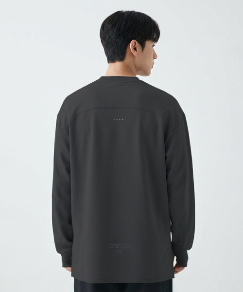 SLOUPLAY（スロープレイ）の「[MENS] アクティブヒップカバー指穴Tシャツ(2色)（Tシャツ/カットソー・レディース・チャコール/アイボリー・FREE）」の8枚目の写真