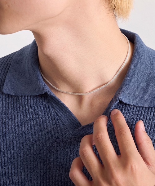 MAISON CLUB】Mesh Chain Necklace Silver925 KUN（ネックレス