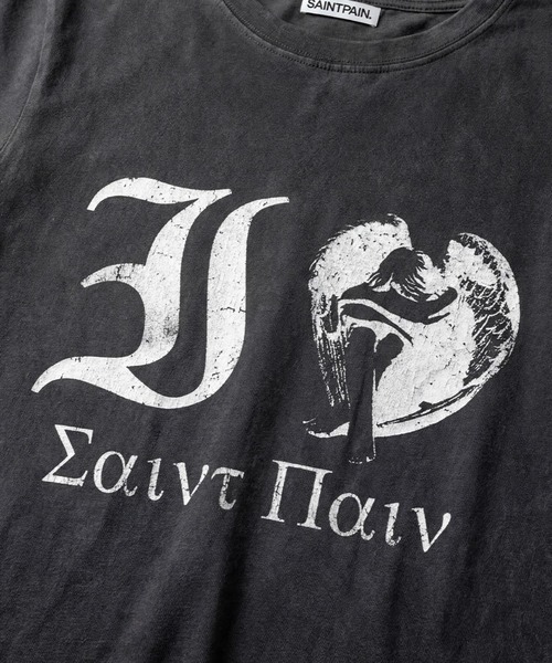 SAINTPAIN(セイントペイン)の「SAINTPAIN/I LOVE クロップT(Tシャツ/カットソー・レディース・ブラック・FREE)」の8枚目の写真