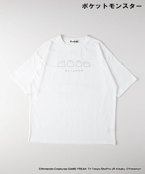Right-on(ライトオン)の「「ポケットモンスター」プリントTシャツ(Tシャツ/カットソー・レディース・ホワイト系1/ブラック系・04/05/06)」の6枚目の写真