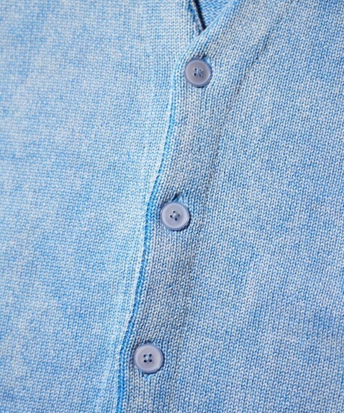 TOWNCRAFT（タウンクラフト）の「TOWNCRAFT / タウンクラフト COTTON DAMAGED CARDIGAN コットン ダメージ加工 カーディガン（カーディガン/ボレロ・メンズ・レッド/パープル/ブラック/ブルー・MEDIUM/LARGE）」の16枚目の写真
