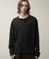 SELLE GLANT（セレグランテ）の「HENRY NECK SLUB LONG SLEEVE T-SHIRT / ヘンリーネックスラブロングTシャツ（Tシャツ/カットソー・LARGE）」
